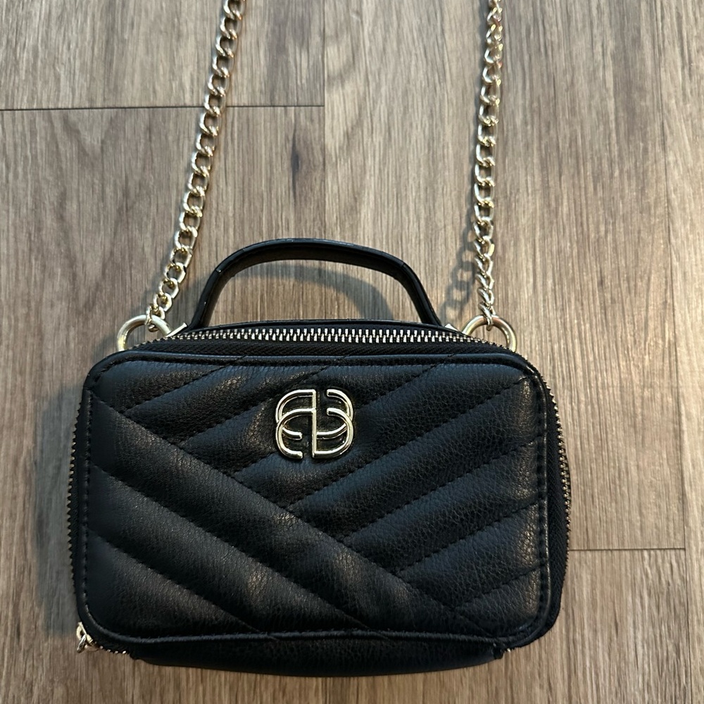 Black Quilted Chain Bag